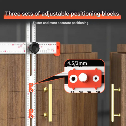 DrillRuler - 2 i 1 Borrmaskin Positionering Linjal