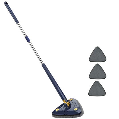 Cleaner Pro° TriangleMop: Lång Handtag Justerbar Triangel 360 Rengöring Mopp