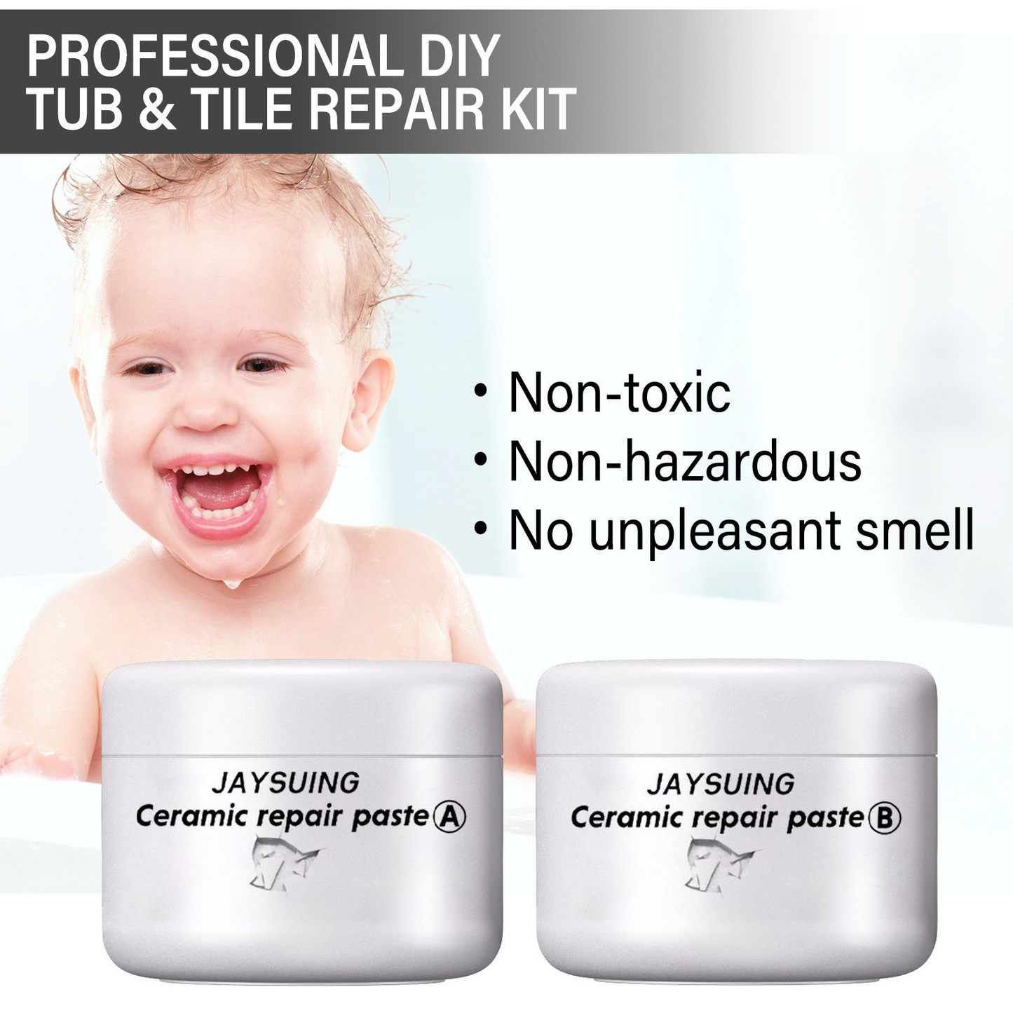 CeramicPaste - Keramiska plattor Kakel Reparation Klistra Set