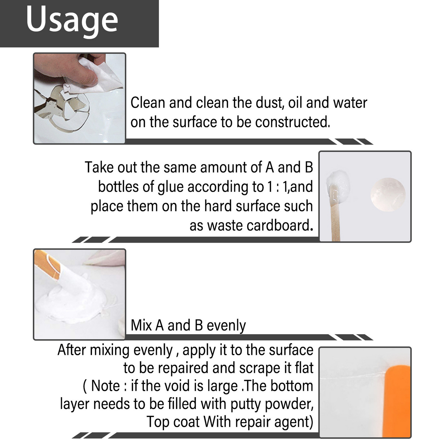 CeramicPaste - Keramiska plattor Kakel Reparation Klistra Set