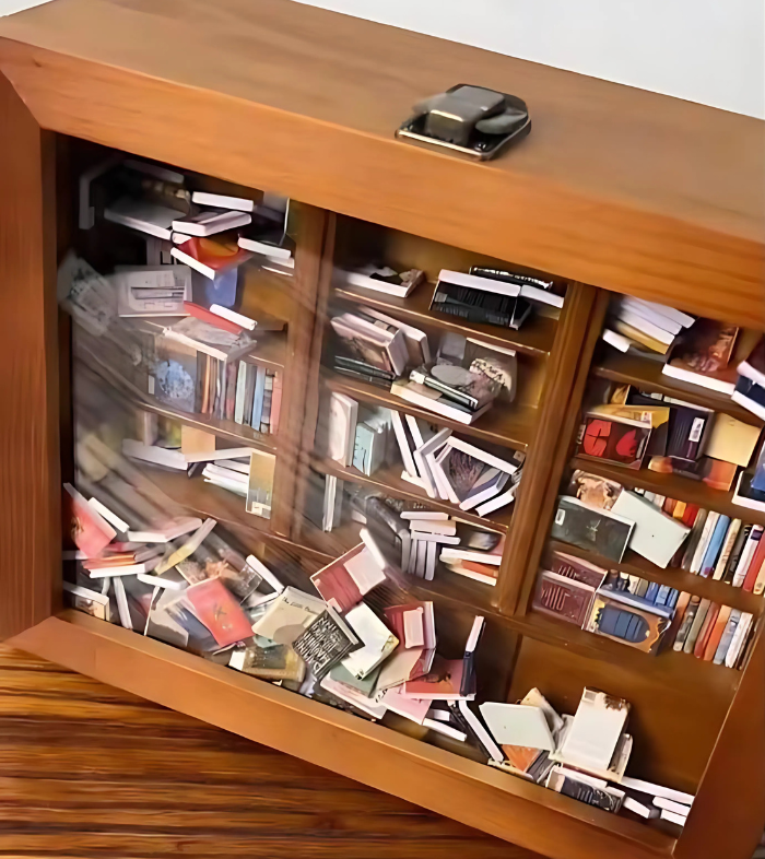 AnxietyBookshelf - Skaka och Ordna Ångest Bokhylla