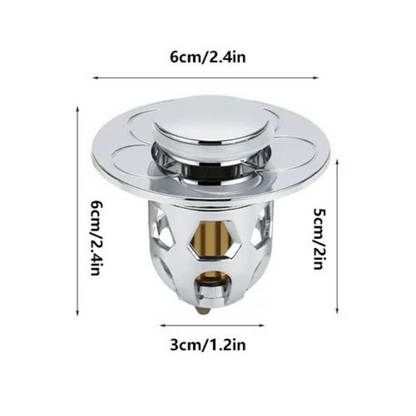 DrainFilter 1+1 GRATIS - Universal Pop-Up Filterplugg För Avlopp från Diskbänk