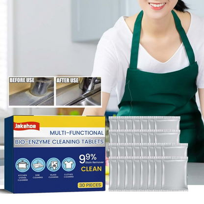 Cleaner Pro° TotalClean: Multi Åtgärd Bio-Enzym Totalt Rengör Tabletter