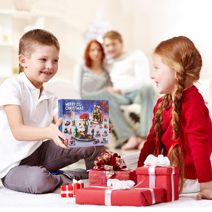 ChristmasBlocks: Jul Advent Kalender Bygg Klossar Set