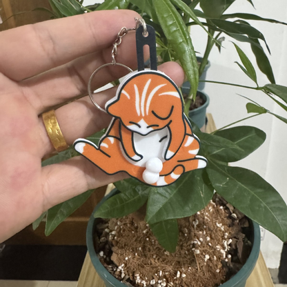 CatKeychain 1+1 GRATIS: Rolig Lekfull Unik Katt Nyckelring Tillbehör