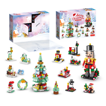ChristmasBlocks: Jul Advent Kalender Bygg Klossar Set