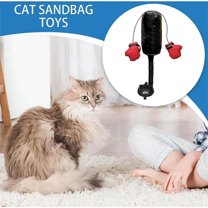Catfri® PunchingBag: Interaktiv Rolig Motion Katt Boxnings Säck