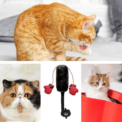 Catfri® PunchingBag: Interaktiv Rolig Motion Katt Boxnings Säck