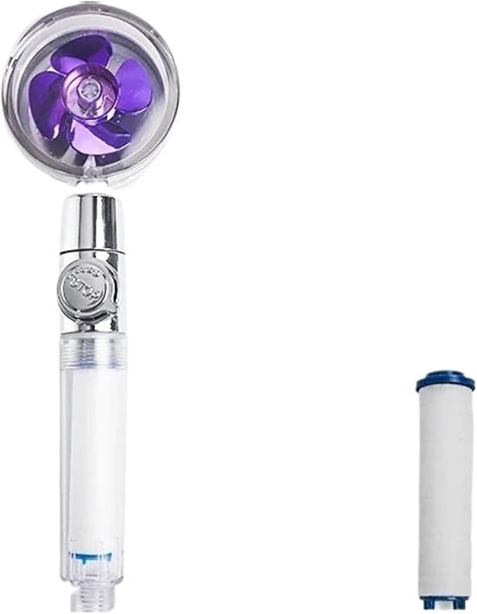 Borhe® SpinShower: 360° Roterande Hög-Tryck Dusch Huvud