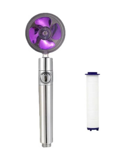 Borhe® SpinShower: 360° Roterande Hög-Tryck Dusch Huvud