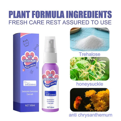 DogCatFri™ PetSpray: Husdjur Andedräkt Uppfräschare Spray