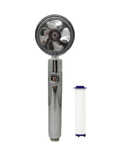 Borhe® SpinShower: 360° Roterande Hög-Tryck Dusch Huvud