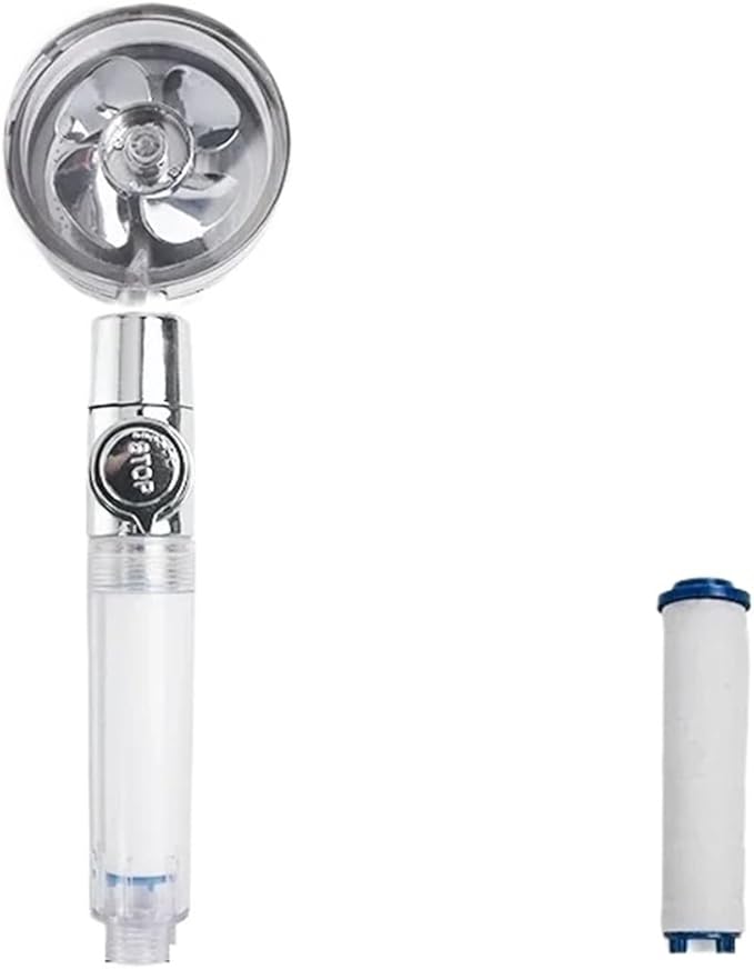 Borhe® SpinShower: 360° Roterande Hög-Tryck Dusch Huvud