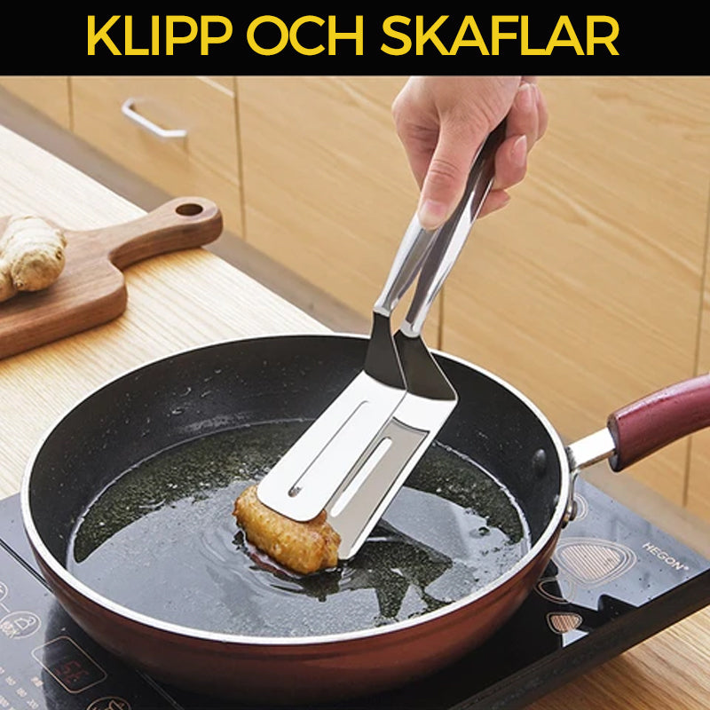 Dubbelsidig spadeklämma i rostfritt stål 1+1 GRATIS