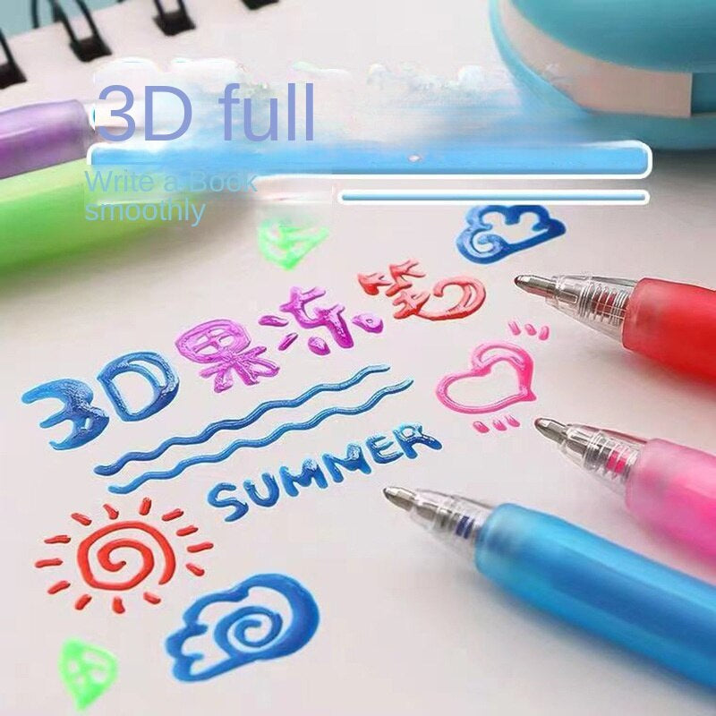 3D-gelpennor (12 st)