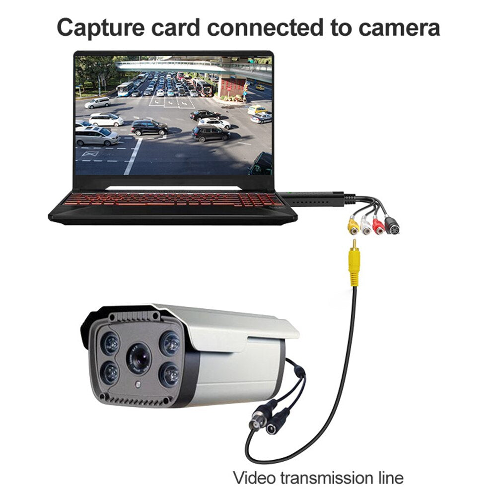 Bärbart USB RCA videoinspelningskort