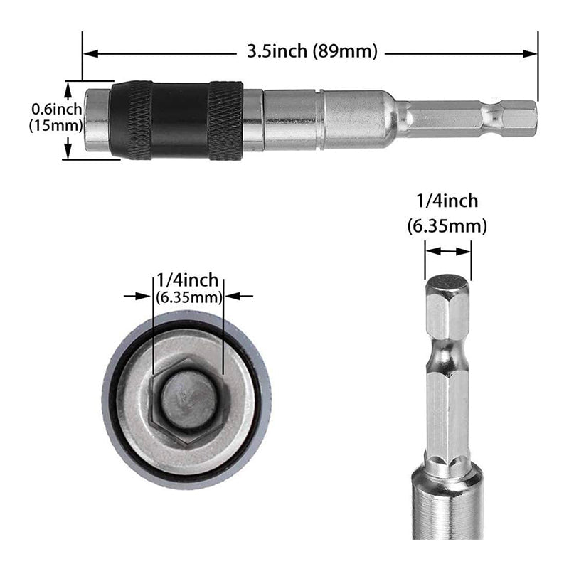 Magnetisk vridbar bitspetshållare