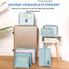 Klädsorterande förvaringsväska 7-delar set