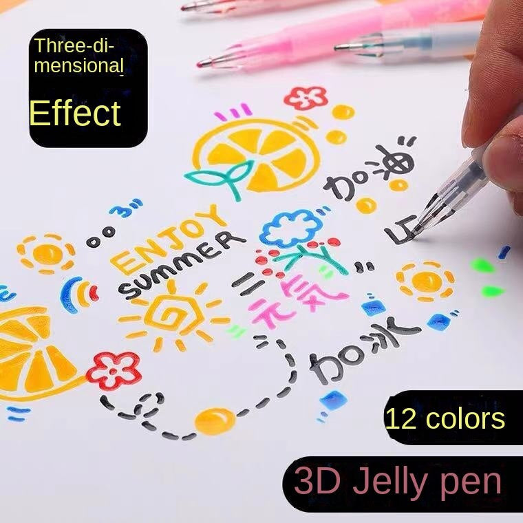 3D-gelpennor (12 st)