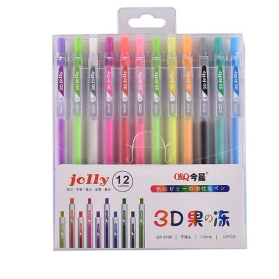 3D-gelpennor (12 st)