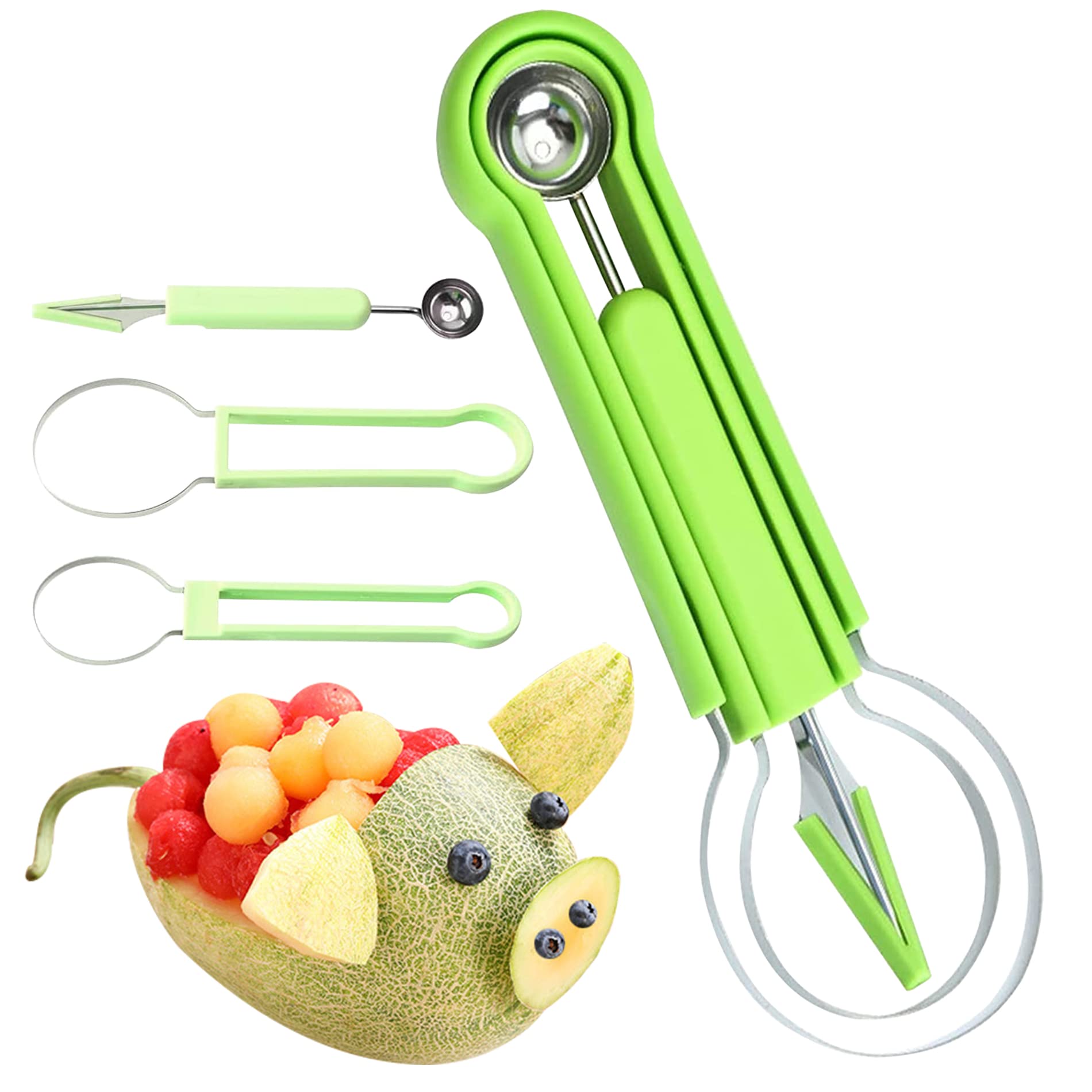 🍉4 i 1 fruktverktyg kniv