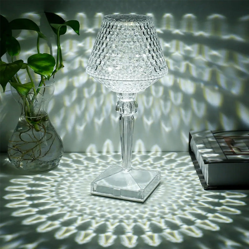 Kristallbordslampa